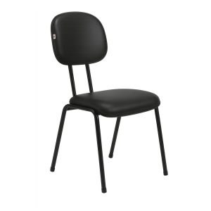 Cadeira Secretária 04 pés - Cor Preto - PMD - 31102