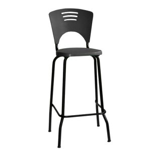 Banqueta Fixa Alta Piacere - Cor Preto - 34103