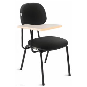 Carteira Universitária Secretária Estofada - Corino Preto 32002