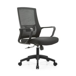 Cadeira de Escritório Presidente tela OSAKA Giratória - Cor Preto - PMD - 30062