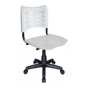 Cadeira de Escritório Giratória PLÁSTICA - PMD - COR BRANCO - 31315
