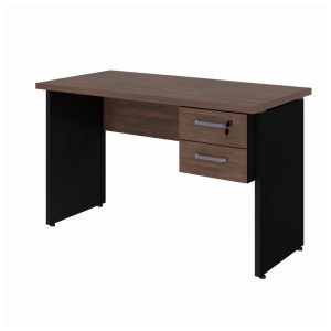 Mesa Escritório 1,20x0,60m - C/ 02 Gavetas MARSALA / PRETO - 23471