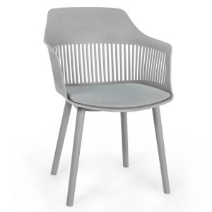 Cadeira Interlocutor MARCELA Polipropileno - COR CINZA - Pollo Móveis - 37013