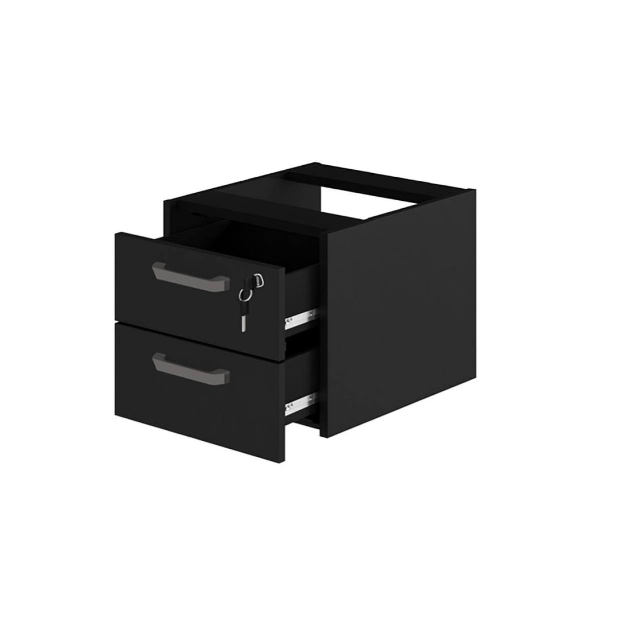 Gaveteiro suspenso - PRETO/PRETO - 26008